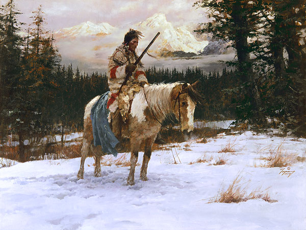 Howard Terpning - The Lonely Sentinel